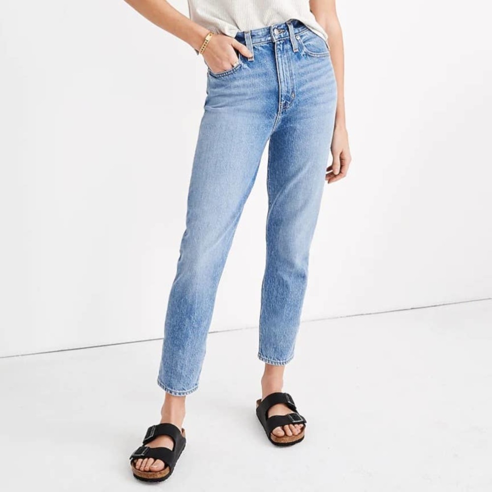 Madewell The Momjean in Melva Wash Size 28